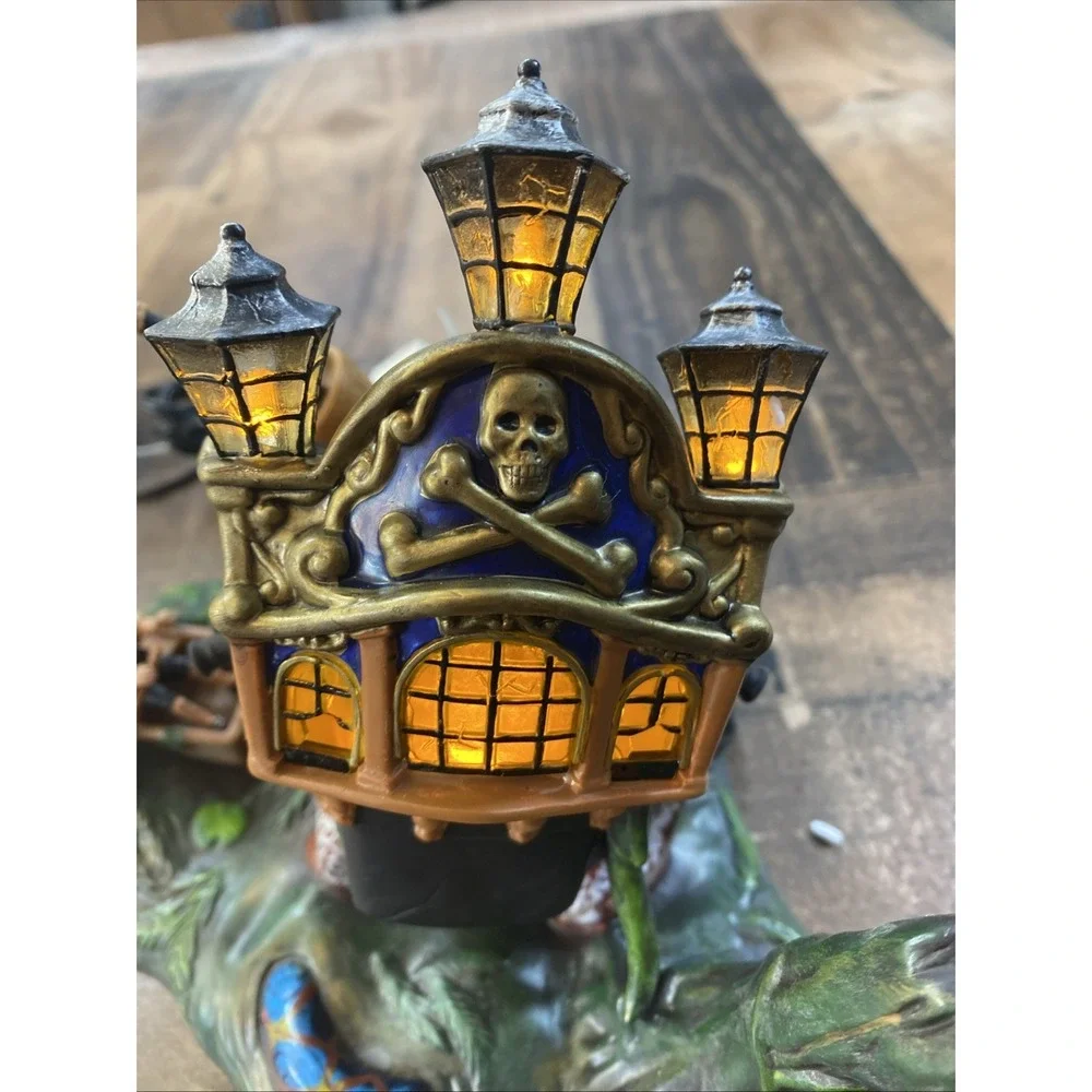 Dept 56 Pirate Ship of Sea Phantoms Halloween Village-Spooky Lights Vintage